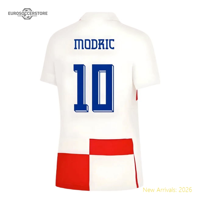 2024-2025 Croatia Home Shirt (Womens) (Modric 10)-The Soccer Shirt Hub