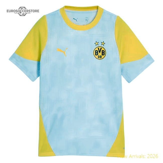2025-2026 Borussia Dortmund Training Jersey (Silver Mist) - Kids (Your Name)-The Soccer Shirt Hub