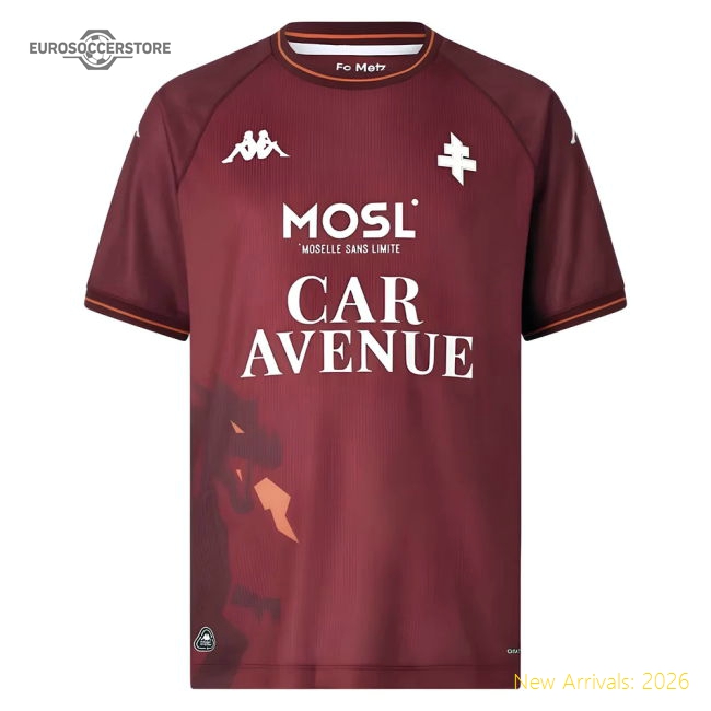 2025-2026 FC Metz Home Shirt-The Soccer Shirt Hub