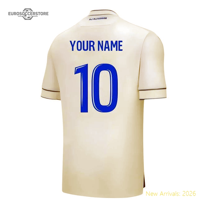 2025-2026 Auxerre Home Shirt (Your Name)-The Soccer Shirt Hub
