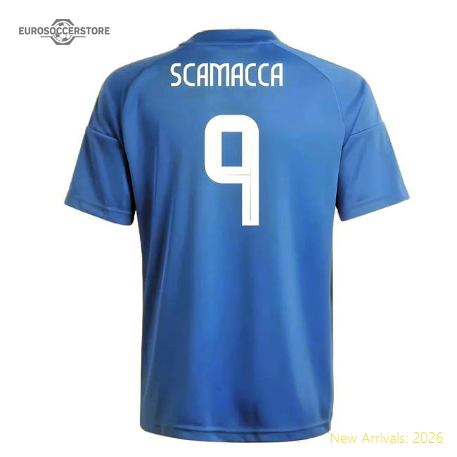 2024-2025 Italy Home Fan Jersey (Kids) (SCAMACCA 9)-The Soccer Shirt Hub