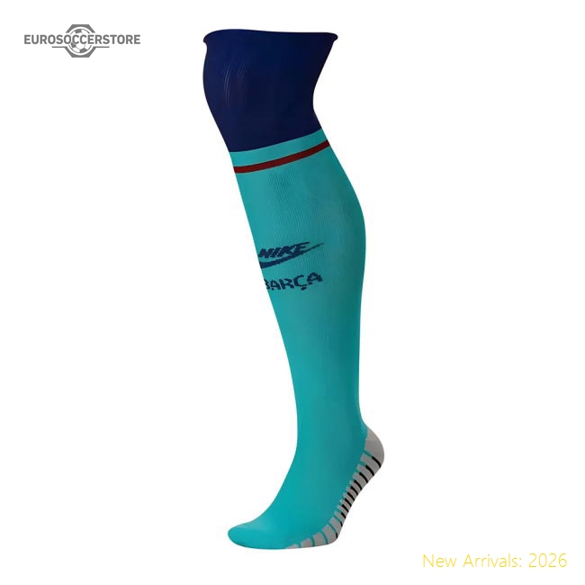 2019-2020 Barcelona Nike Third Socks (Blue)-The Soccer Shirt Hub