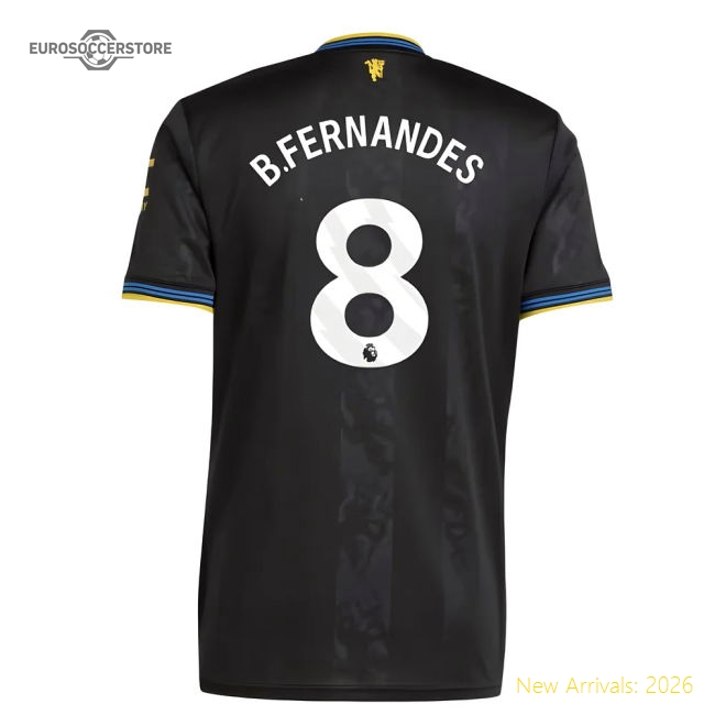 2025-2026 Manchester United Third Shirt (B.Fernandes 8)-The Soccer Shirt Hub