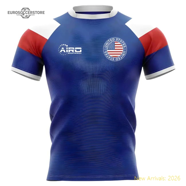 2025-2026 United States USA Home Concept Rugby Shirt-The Soccer Shirt Hub