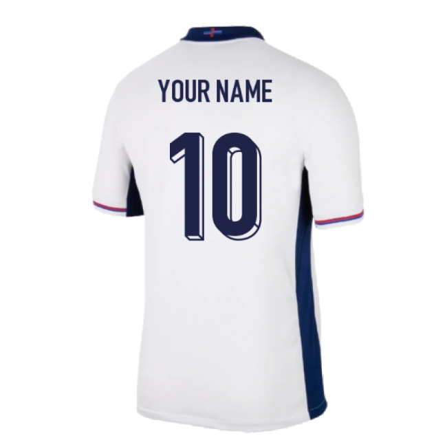 2024-2025 England Home Shirt (Your Name)-The Soccer Shirt Hub