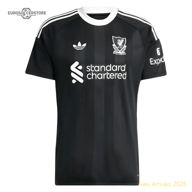 2025-2026 Liverpool Third Goalkeeper Shirt (Black)-The Soccer Shirt Hub