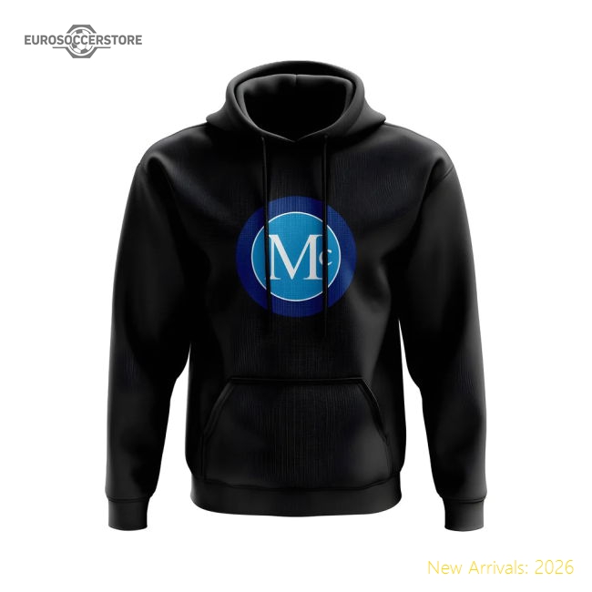 Scott McTominay Napoli Badge Hoody (Black)-The Soccer Shirt Hub