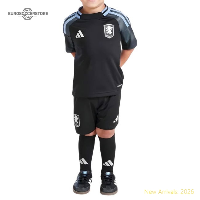 2025-2026 Aston Villa Away Mini Kit-The Soccer Shirt Hub