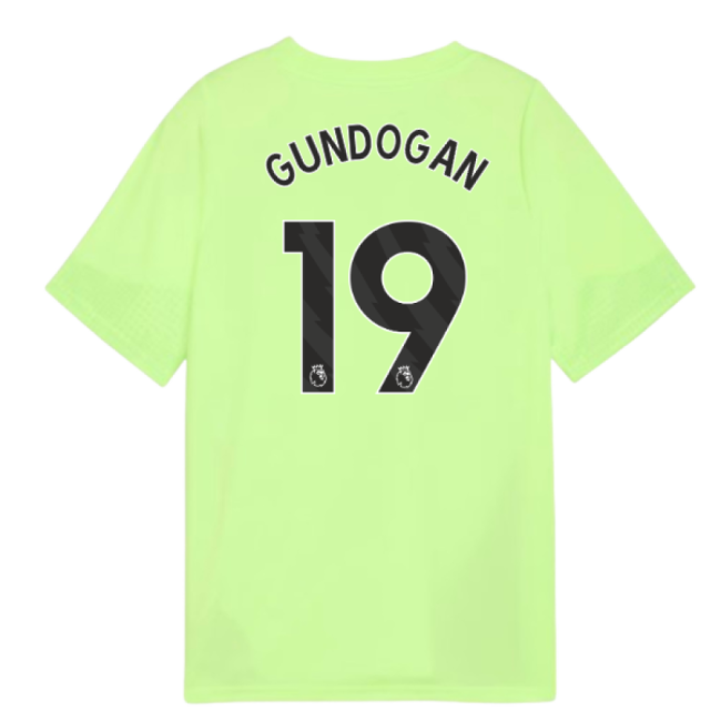 2025-2026 Man City Training Jersey (Fizzy Apple) - Kids (Gundogan 19)-The Soccer Shirt Hub