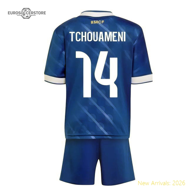2025-2026 Real Madrid Third Youth Kit (Tchouameni 14)-The Soccer Shirt Hub