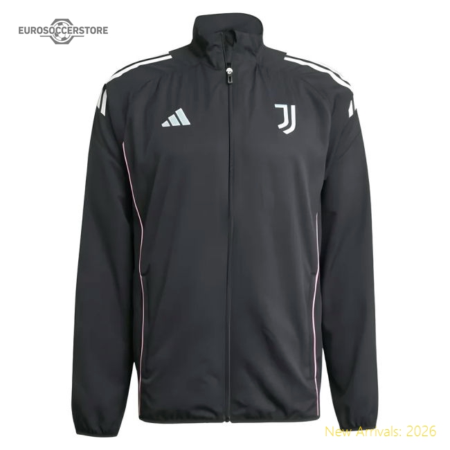 2025-2026 Juventus Presentation Jacket (Black)-The Soccer Shirt Hub