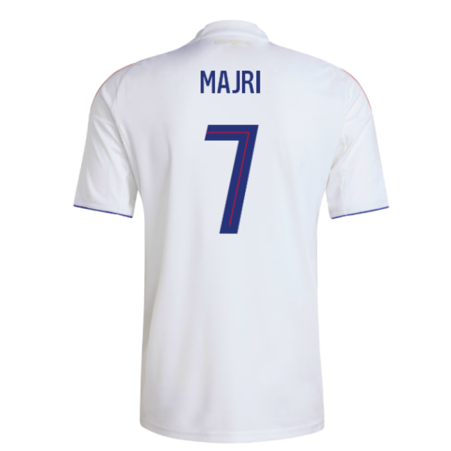 2025-2026 Olympique Lyon Home Shirt (Majri 7)-The Soccer Shirt Hub