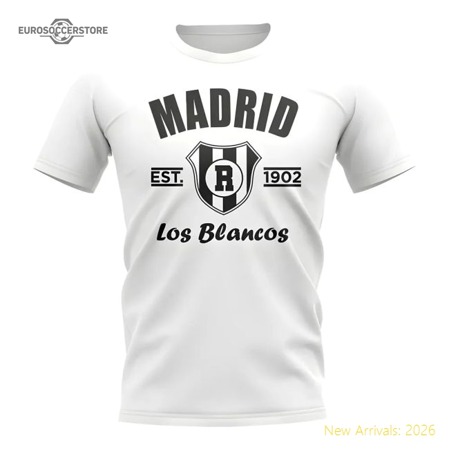 Real Madrid Established Football T-Shirt (White)-The Soccer Shirt Hub