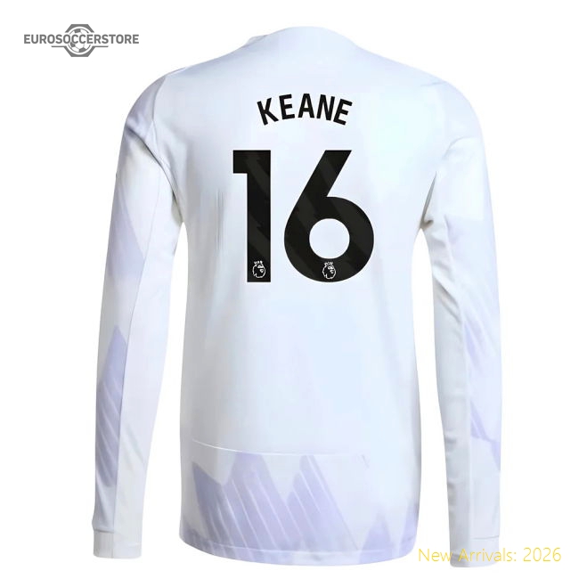 2025-2026 Man Utd Authentic Long Sleeve Away Shirt (Keane 16)-The Soccer Shirt Hub