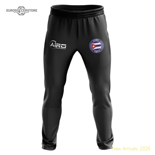 Cuba Concept Football Training Pants (Black)-The Soccer Shirt Hub