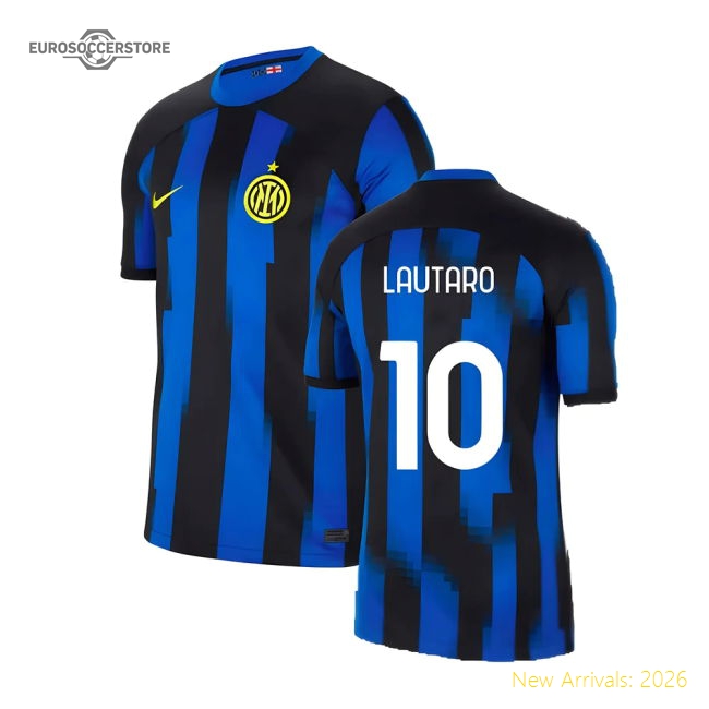 2023-2024 Inter Milan Home Shirt (Lautaro 10)-The Soccer Shirt Hub