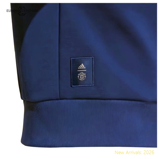 2024-2025 Man Utd Seasonal Doubleknit Crew (Blue)-The Soccer Shirt Hub