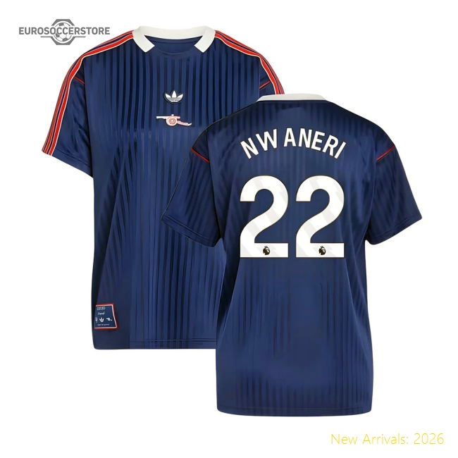 Arsenal Terrace Icons Shirt (Navy) (Nwaneri 22)-The Soccer Shirt Hub