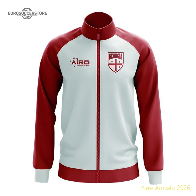 Georgia Concept Football Track Jacket (White)-The Soccer Shirt Hub