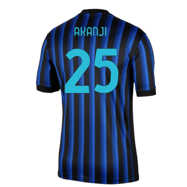2025-2026 Inter Milan Home Shirt (Akanji 25)-The Soccer Shirt Hub