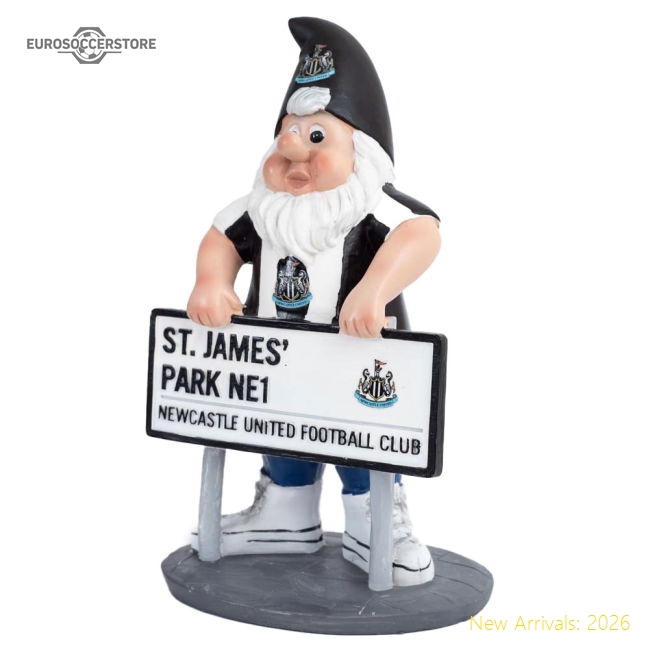 Newcastle United FC Street Sign Gnome-The Soccer Shirt Hub