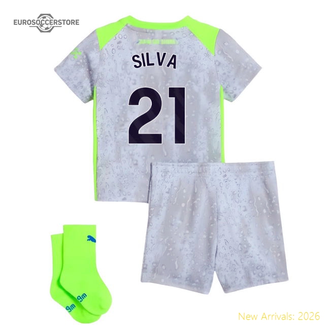 2025-2026 Man City Third Baby Kit (Silva 21)-The Soccer Shirt Hub