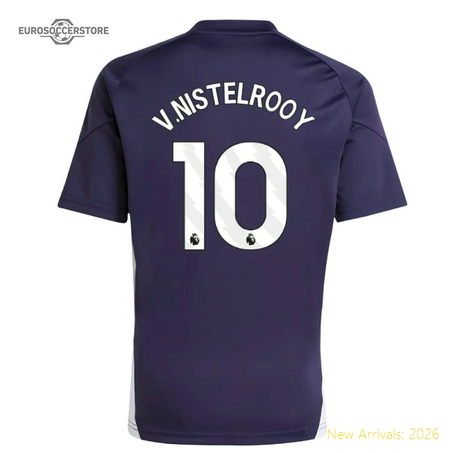 2025-2026 Man Utd Training Jersey (Aurora Plum) - Kids (V.Nistelrooy 10)-The Soccer Shirt Hub