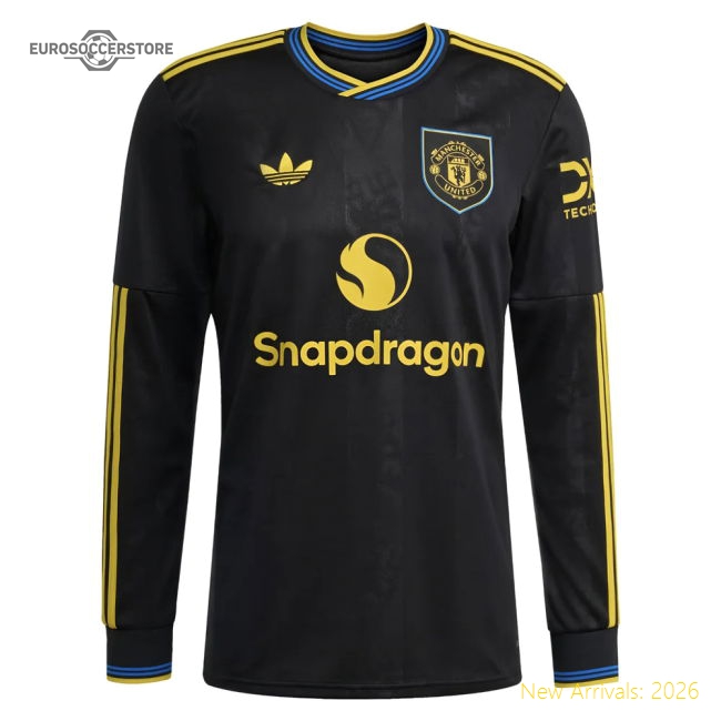 2025-2026 Man Utd Long Sleeve Third Shirt (Mount 7)-The Soccer Shirt Hub