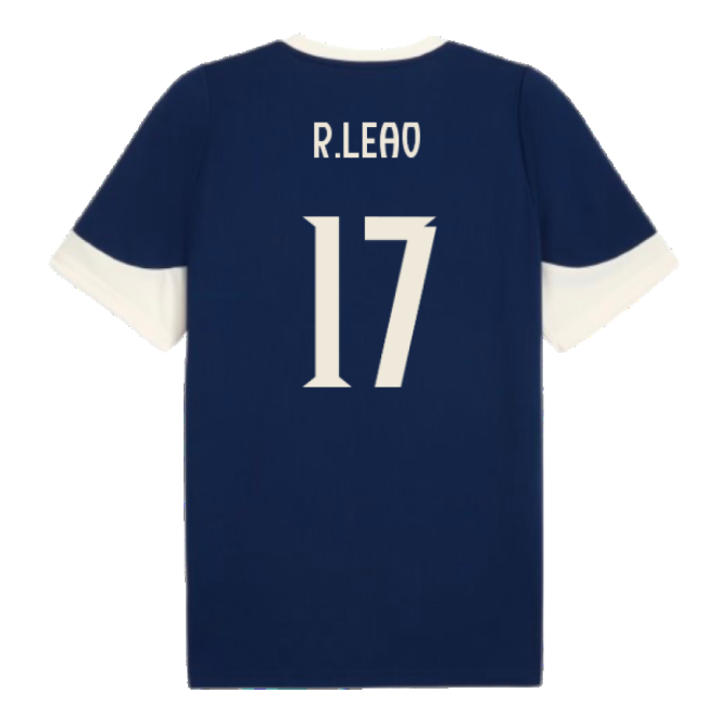 2025-2026 Portugal Training Jersey (Persian Blue) (R.Leao 17)-The Soccer Shirt Hub