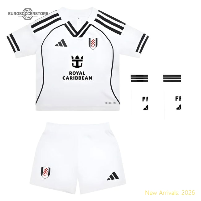 2025-2026 Fulham Home Mini Kit-The Soccer Shirt Hub