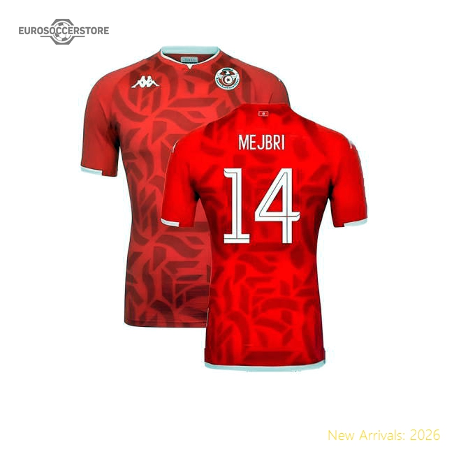 Tunisia 2021-22 Home Shirt (Excellent) (L) ((Excellent) L) (Mejbri 14)-The Soccer Shirt Hub