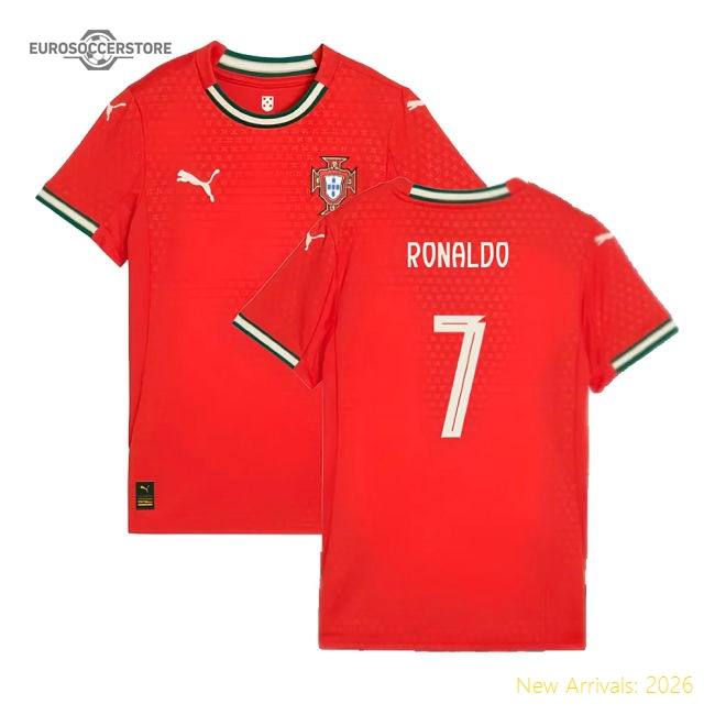 2025-2026 Portugal Home Shirt (Ladies) (Ronaldo 7)-The Soccer Shirt Hub