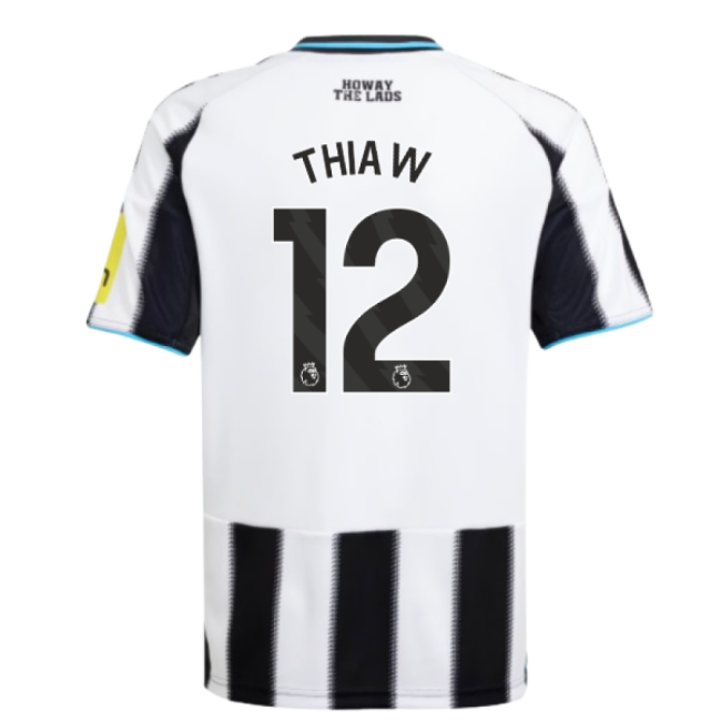 2025-2026 Newcastle Home Shirt (Kids) (Thiaw 12)-The Soccer Shirt Hub