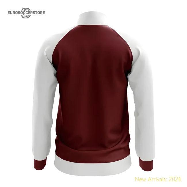 Latvia Concept Football Track Jacket (Red)-The Soccer Shirt Hub