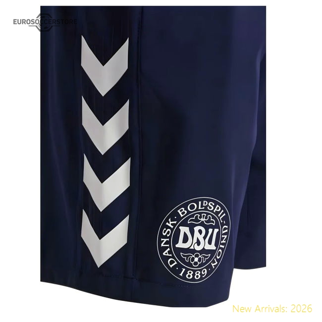 2024-2025 Denmark Training Shorts (Marine)-The Soccer Shirt Hub