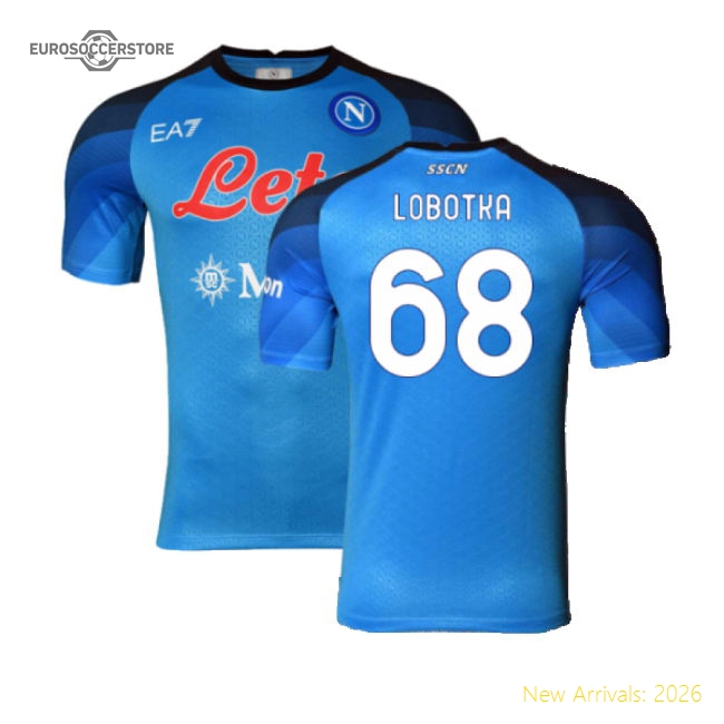 Napoli 2022-23 Player Issue Home Shirt (3XL) (Lobotka 68) (Excellent)-The Soccer Shirt Hub