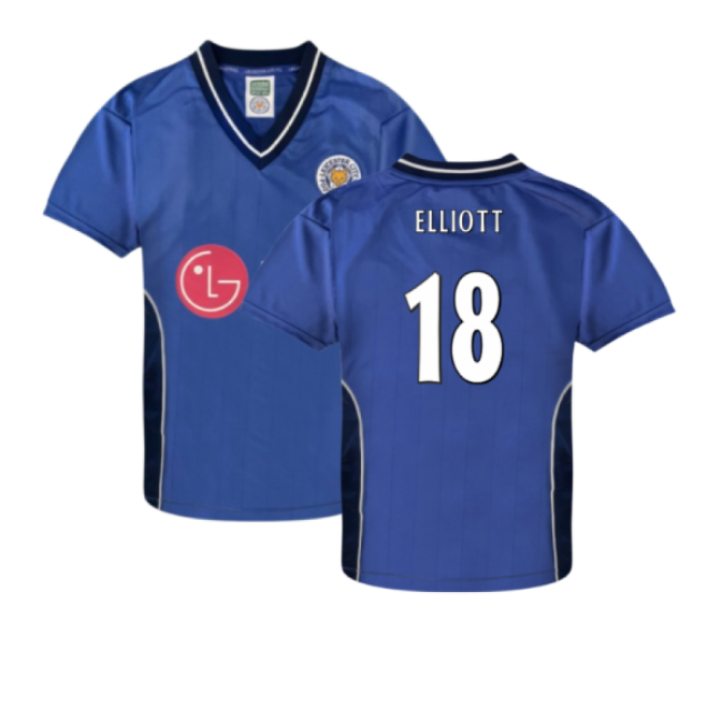 Leicester City 2002 Home Retro Shirt (Elliott 18)-The Soccer Shirt Hub