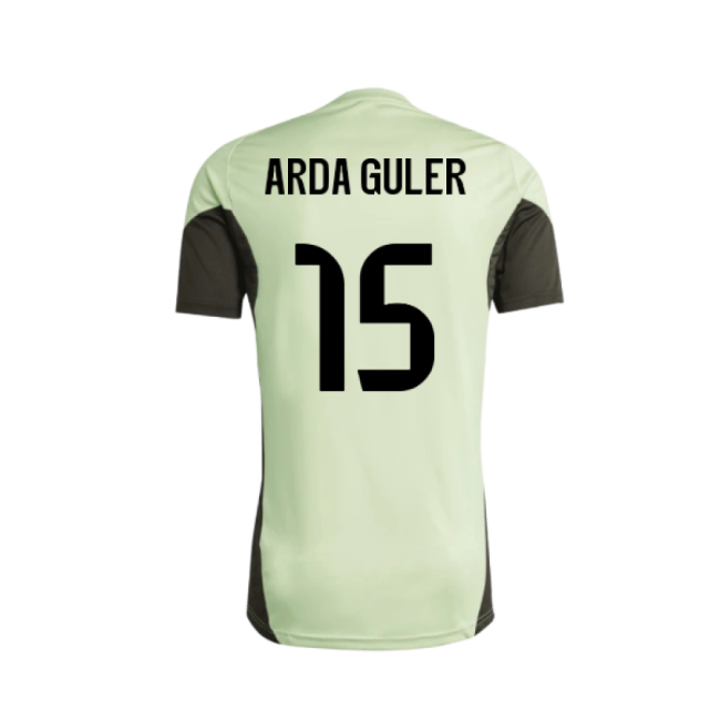 2025-2026 Real Madrid Training Tee (Almost Lime) - Kids (Arda Guler 15)-The Soccer Shirt Hub