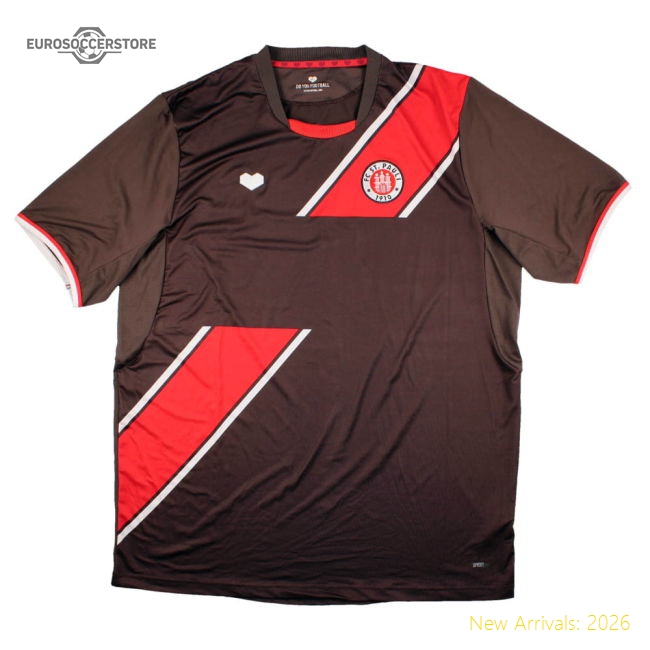 St. Pauli 2013-14 Home Shirt (Sponsorless) (XXL) (Mint)-The Soccer Shirt Hub