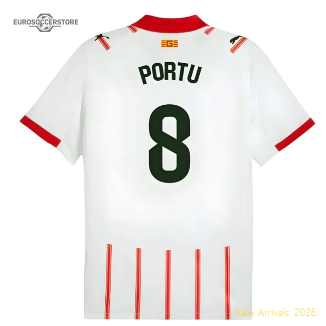 2025-2026 Girona Home Shirt (Portu 8)-The Soccer Shirt Hub