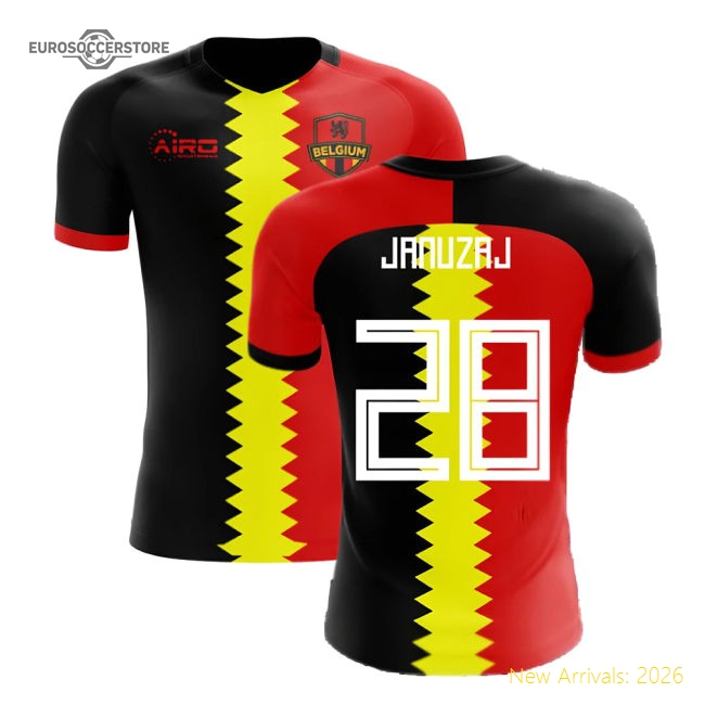 2025-2026 Belgium Flag Concept Football Shirt (Januzaj 28)-The Soccer Shirt Hub