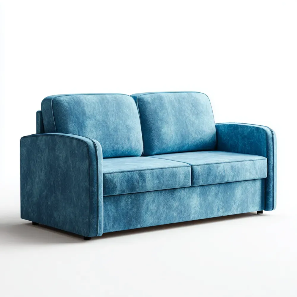 Zweisitzer-Sofa Mikrofaser 150x85x75 cm - Blau