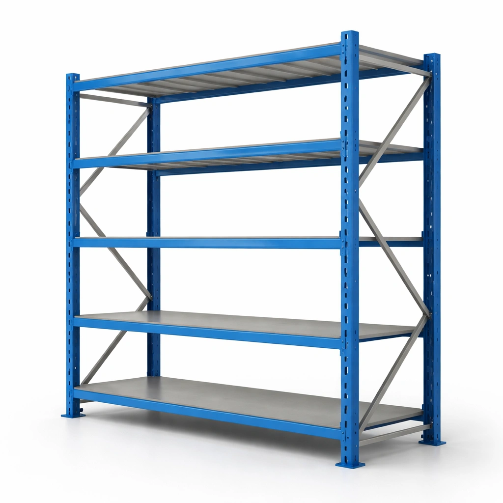 Schwerlastregal Blau Metall Industrie Lagerregal-Sovexor