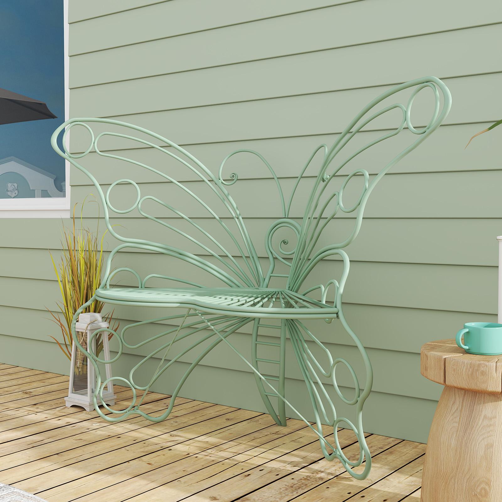 [SummerVibes]HLR，Outdoor Metal Butterfly Chairs, Y2K Aesthetic, Boho & Cottagecore Style, Seating for Patio, Garden, Backyard, Cute & Sturdy for Plant Lovers, Families, Teens tiktokshopspringglowup,summervibes