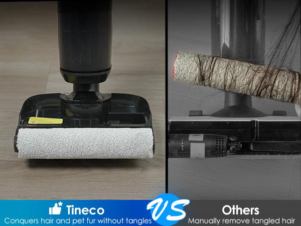 TINECO S7 Stretch Ultra Cordless Wet Dry Floor Vacuum Cleaner, 180&deg; Lay-Flat Anti-Tangle Design, 50-Minute Runtime, 185℉ Flashdry Self-Cleaning, Dual-Sided Edge Cleaning Function