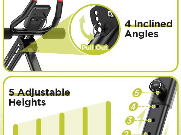 FED Fitness Flybird Series AW1 Ab Workout Machine- Adjustable Multifunctional Abdominal Core Trainer, Tummy Exercise Equipment, At Home Gym Equipment for Beginners, Full Body Strength Training