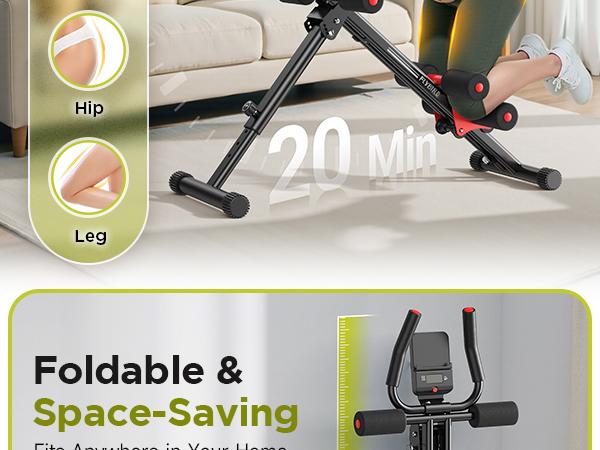 FED Fitness Flybird Series AW1 Ab Workout Machine- Adjustable Multifunctional Abdominal Core Trainer, Tummy Exercise Equipment, At Home Gym Equipment for Beginners, Full Body Strength Training