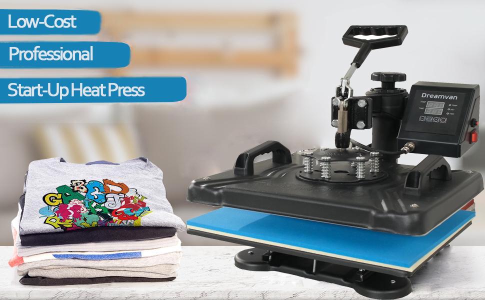 AKEYDIY Heat Press Machine for t Shirts 360-Degree Swing Away Heat Press,Tumbler Press Machine,Digital Combo 12" x 15" , Sublimation Transfer for T Shirts Mug Hat Plate Cap,New Year Gfits,DIY Beginners Friendly,Xmas Gifts for DIY Lovers