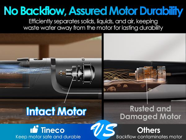 TINECO S7 Stretch Ultra Cordless Wet Dry Floor Vacuum Cleaner, 180&deg; Lay-Flat Anti-Tangle Design, 50-Minute Runtime, 185℉ Flashdry Self-Cleaning, Dual-Sided Edge Cleaning Function