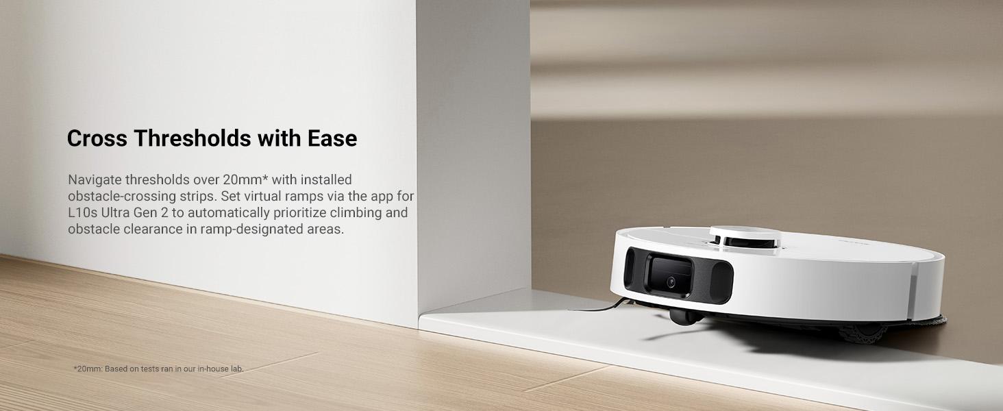 【New Arrivals】DREAME L10s Ultra Gen 2 Robot Vacuum and Mop, 10,000Pa Suction, MopExtend Tech, All-in-One Base Station, 75 Days Auto-Empty, Mop Self-Washing&Drying, Smart Obstacle Avoidance, Carpet Cleaning